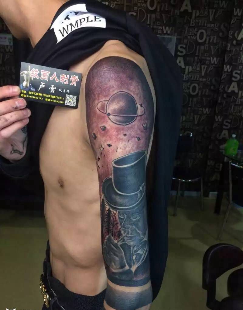 虚幻的世界纹身图片_