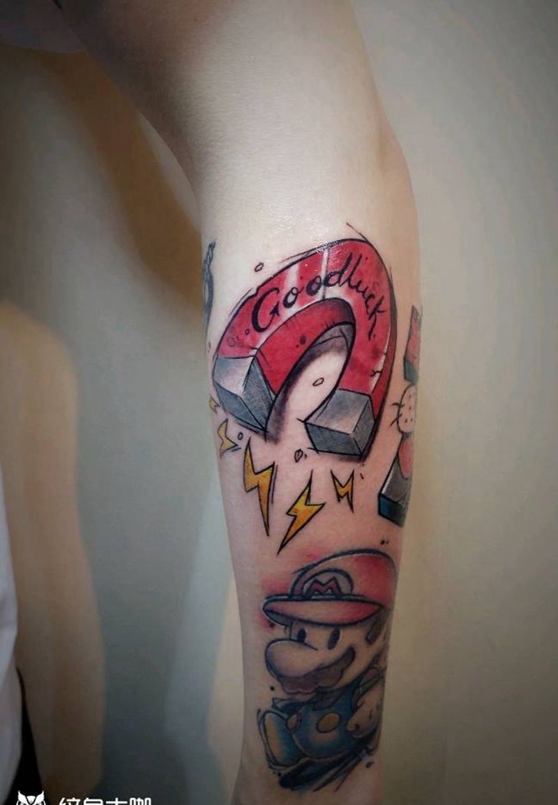 欧美花臂纹身图片_手臂水彩纹身图案