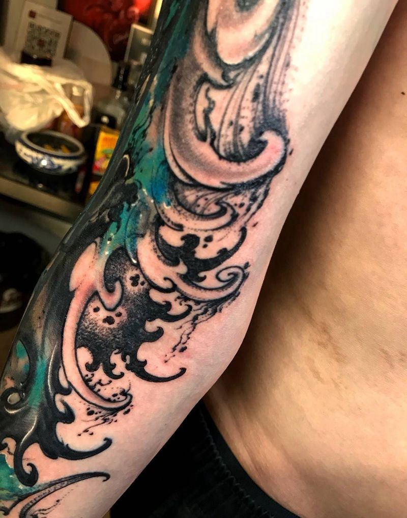 修改 水浪纹身图片_