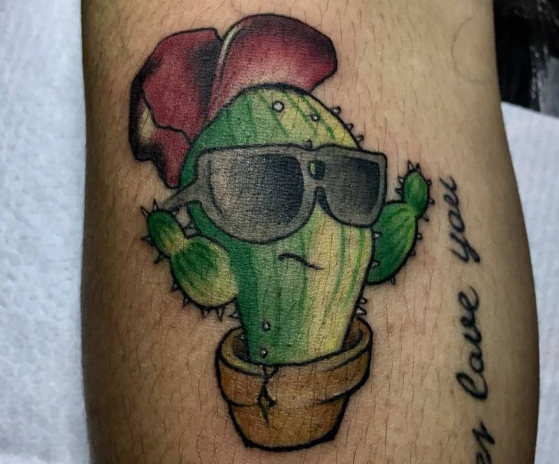 仙人掌纹身图片_