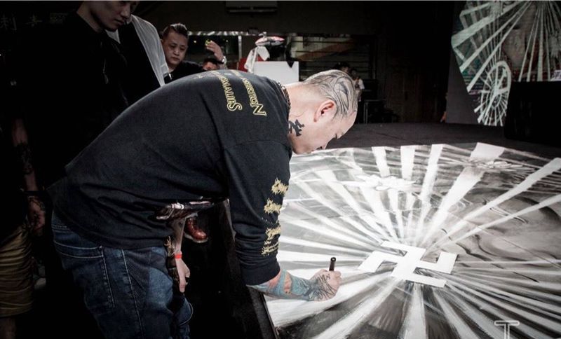 佛佑众生  义卖纹身图片_