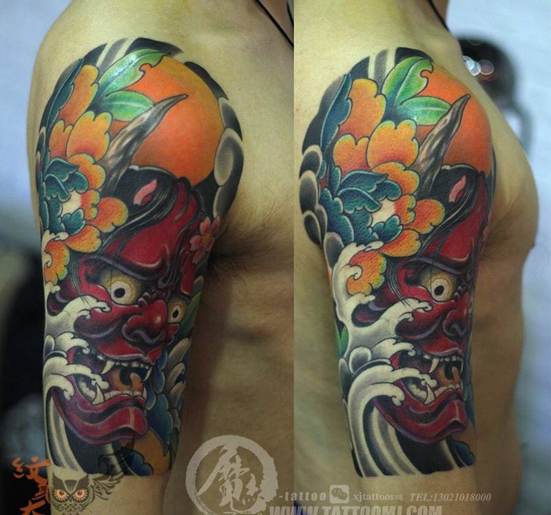 般若纹身图片_传统纹身图案