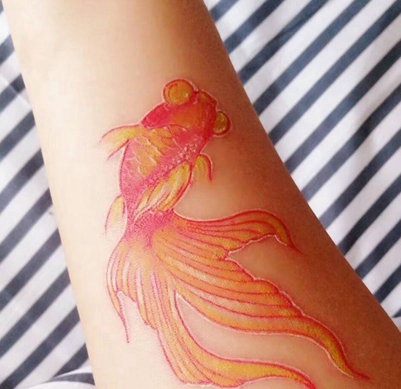 情侣鱼纹身图片_