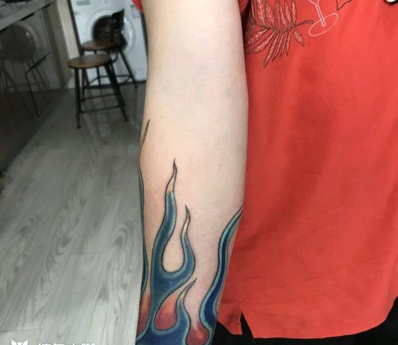 林肯主唱（修改）纹身图片_手臂欧美原创成品纹身图案