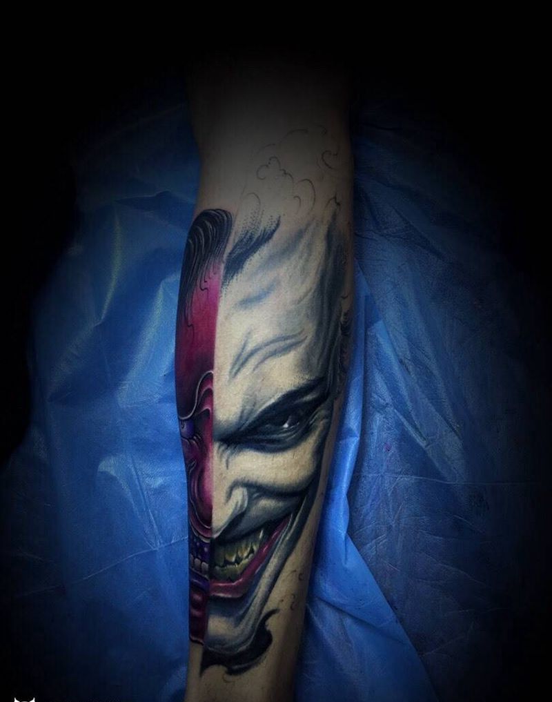 小丑纹身图片_