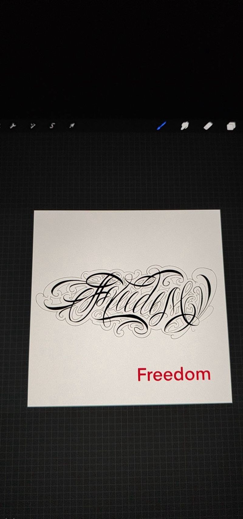 设计手稿纹身图片_花体字纹身图案