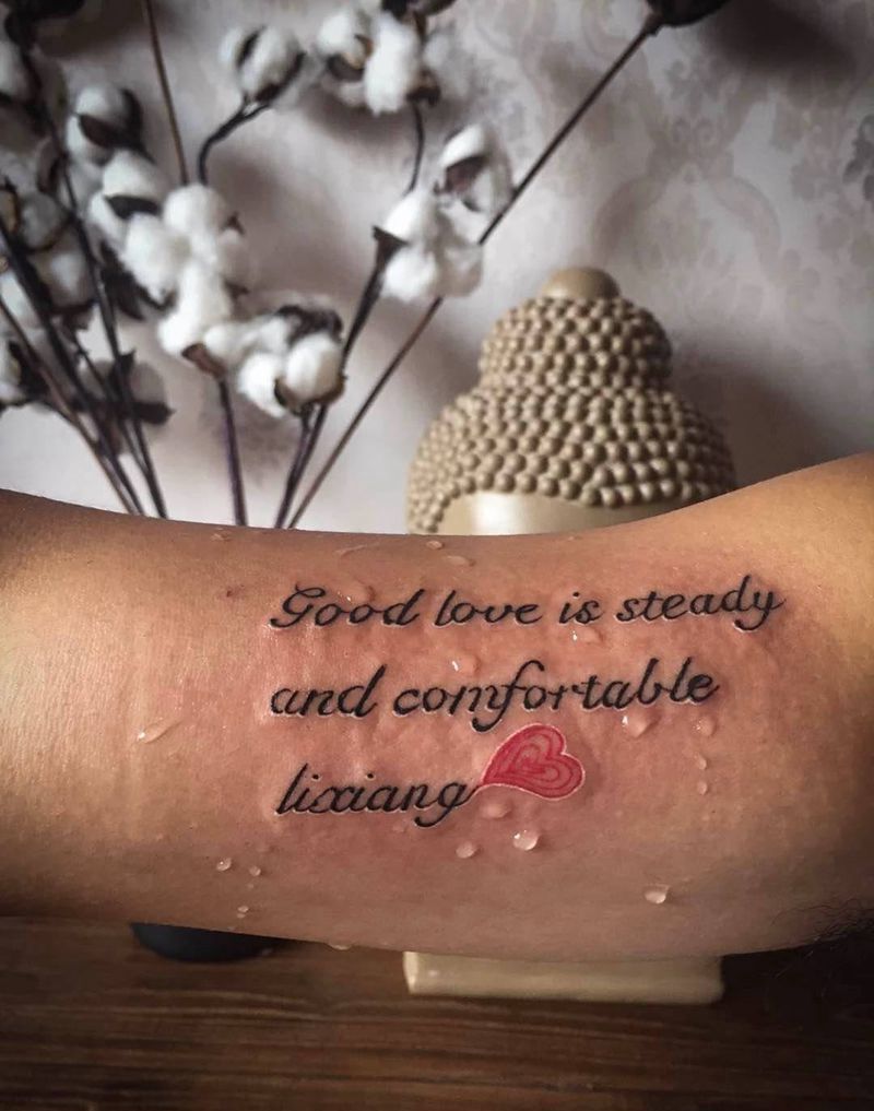 好的爱情纹身图片_