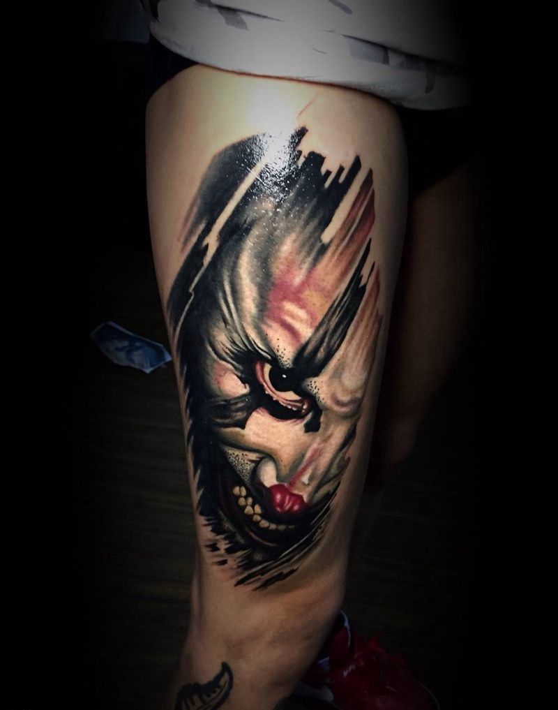 小丑纹身图片_