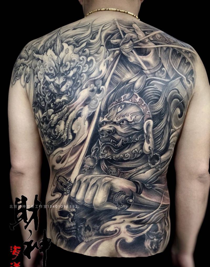 大黑天纹身图片_