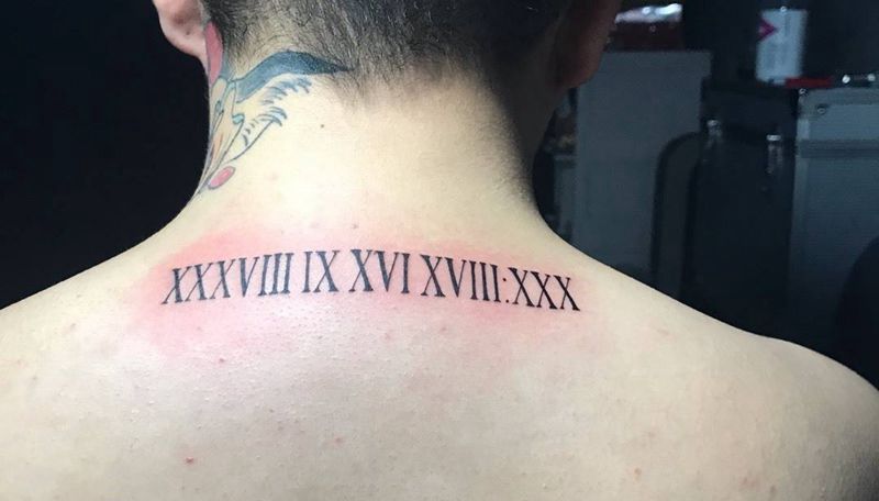 罗马数字纹身图片_