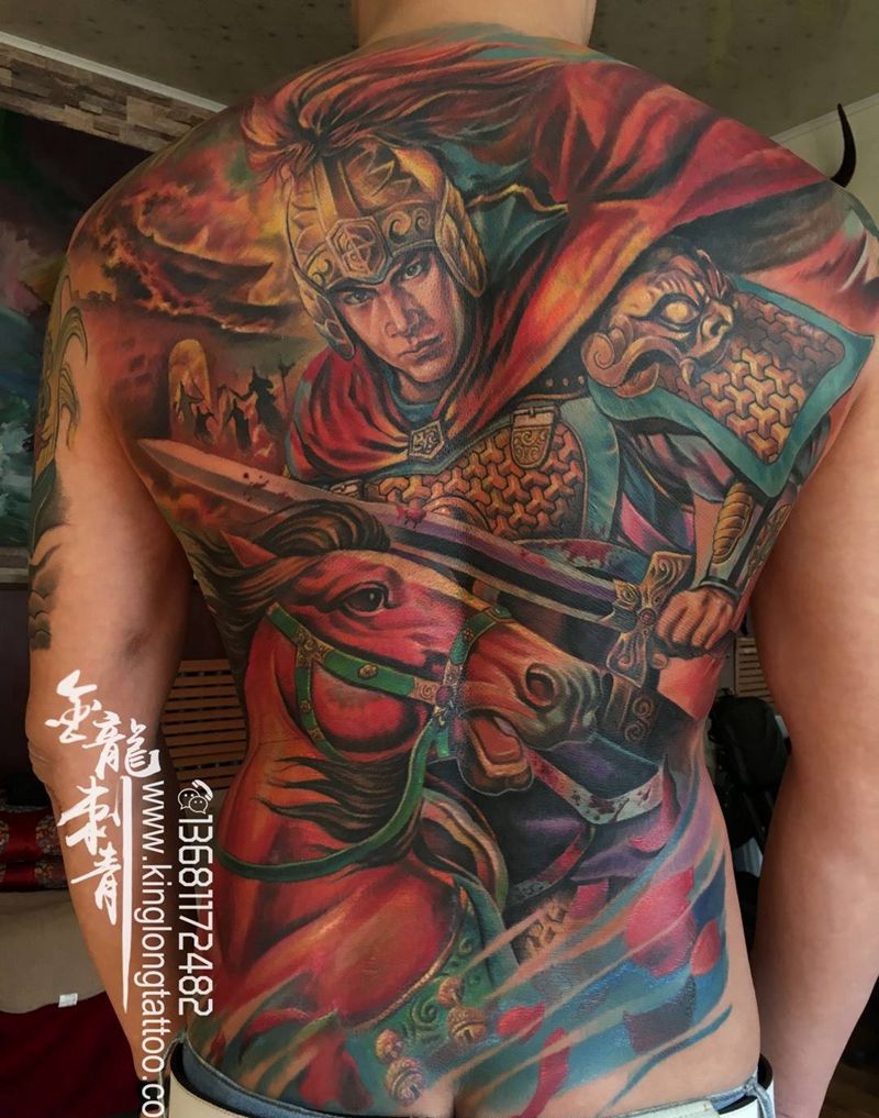 赵云纹身图片_