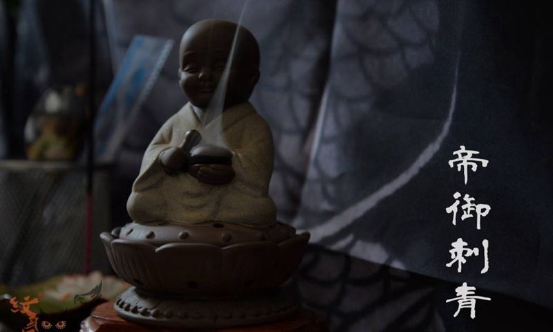 佛说纹身图片_插画传统习俗肖像宗教鬼神原创人物纹身图案