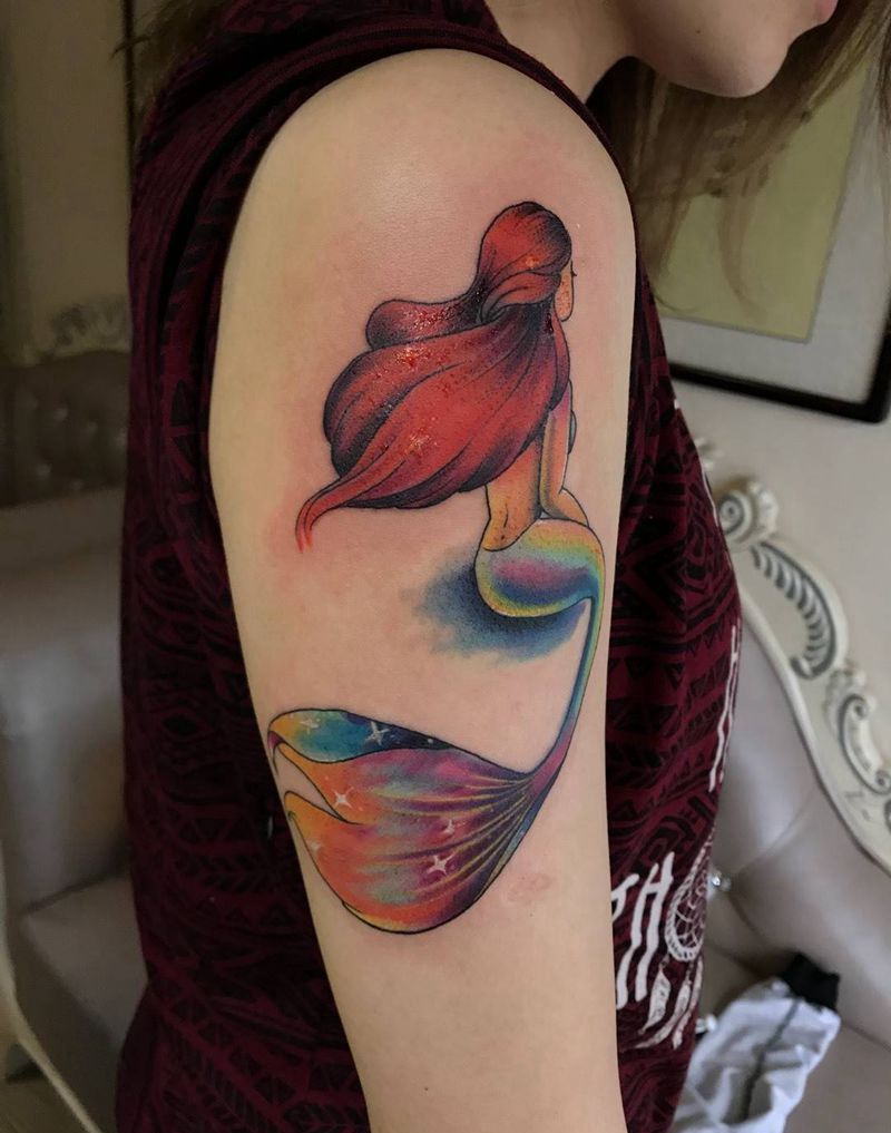 美人鱼纹身图片_