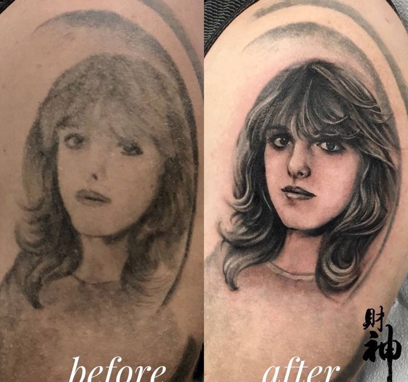 肖像修改纹身图片_