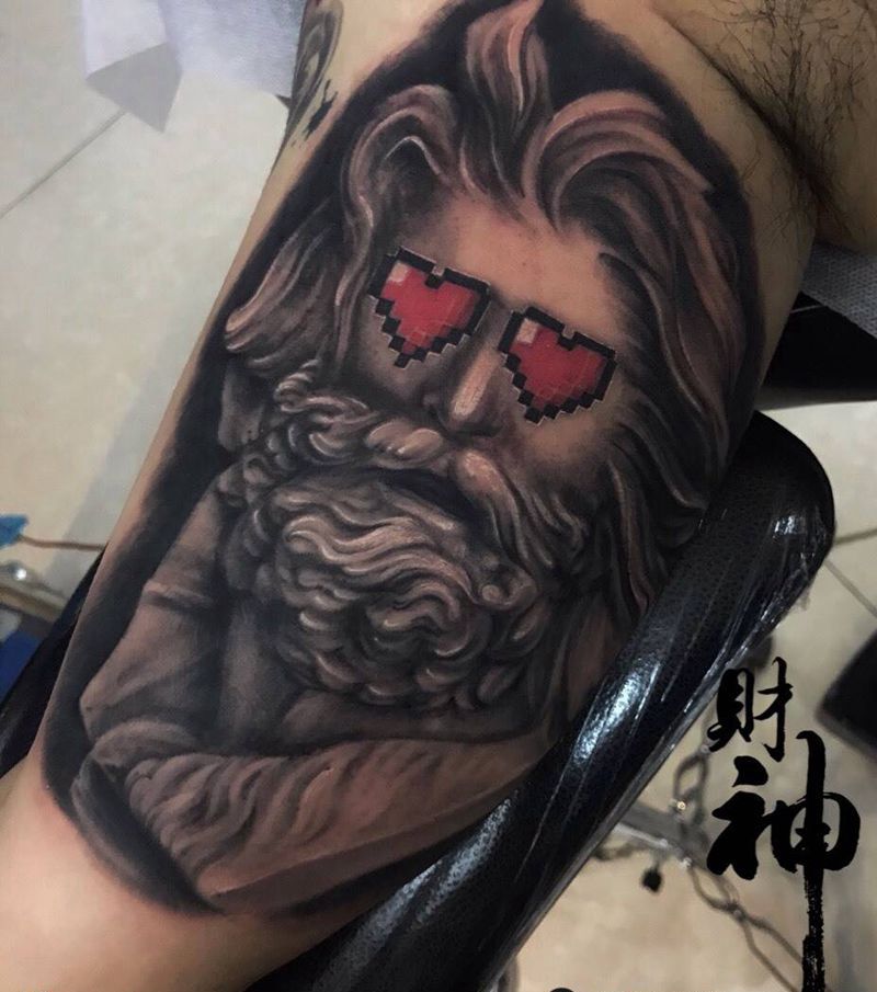 马赛曲战士纹身图片_欧美写实纹身图案