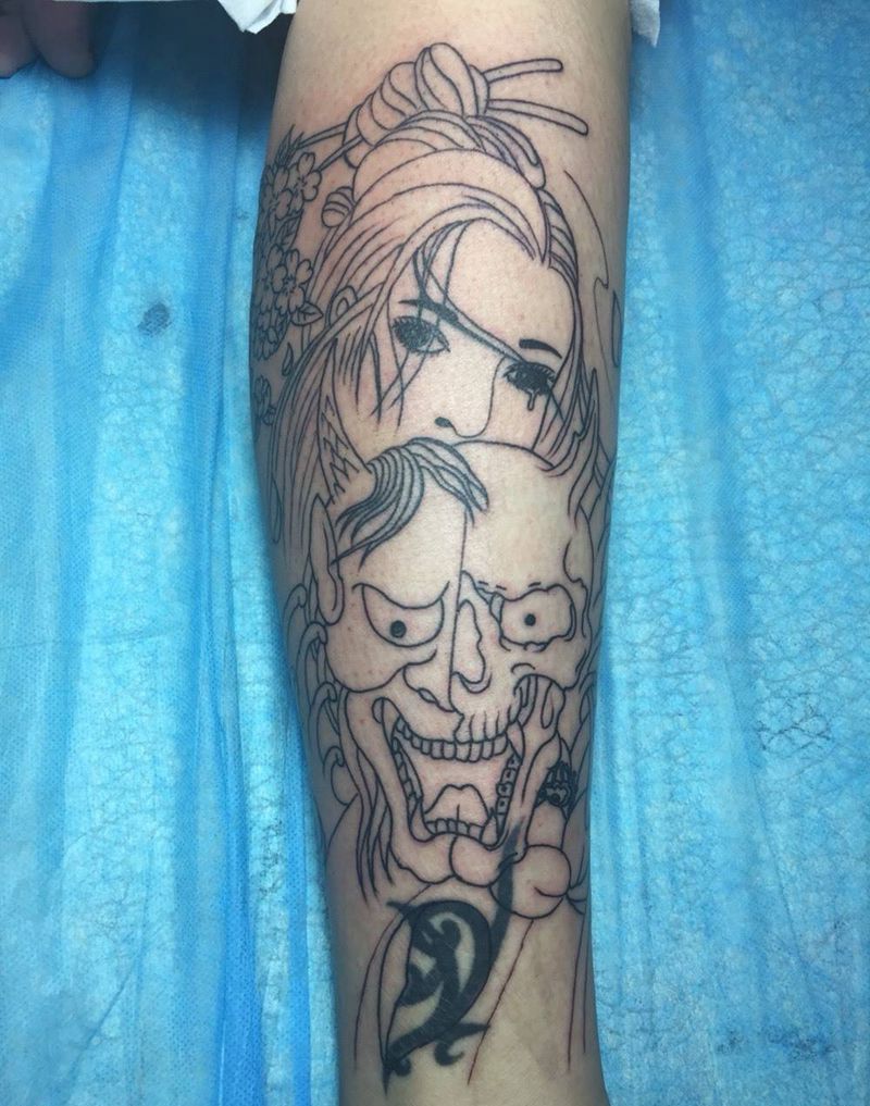 遮盖旧图纹身图片_