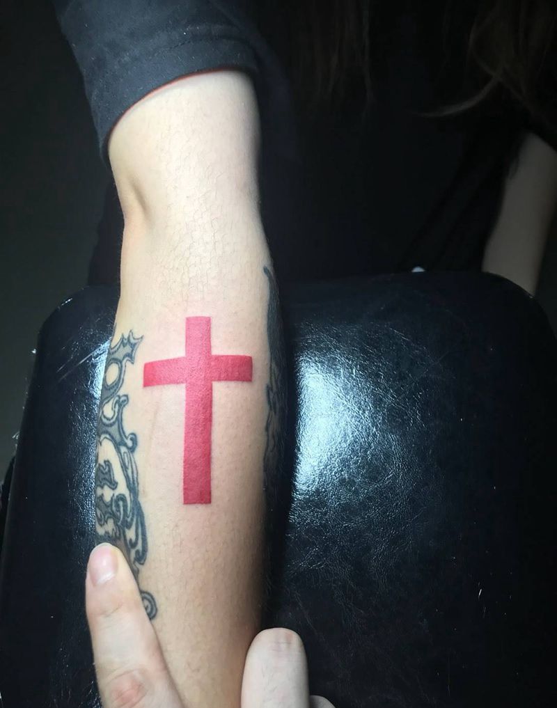 十字架纹身图片_