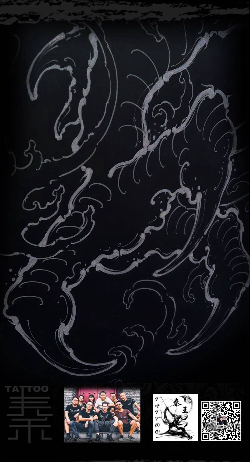 龙爪Tattoo纹身图片_腿部新传统纹身图案