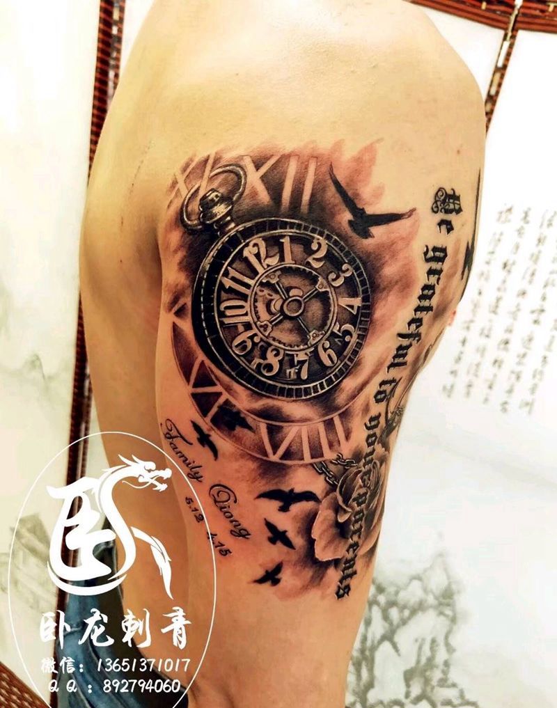本店欧美风格作品纹身图片_欧美写实纹身图案