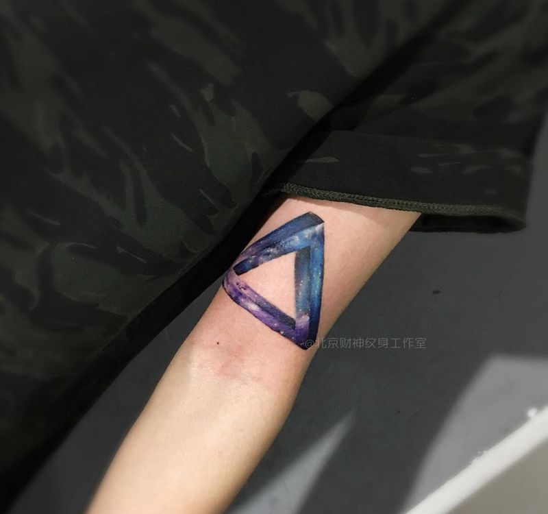 星空纹身图片_成品手臂欧美传统习俗静物纹身图案