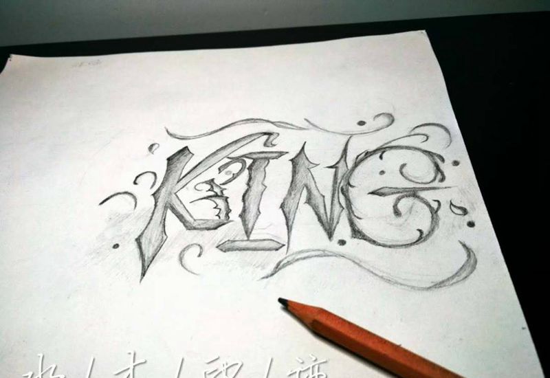 奇卡诺手稿纹身图片_