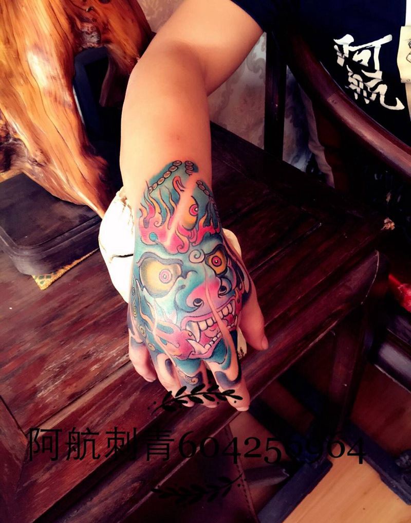 手背纹身纹身图片_