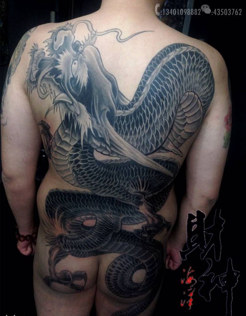 龙纹身图片_成品纹身图案