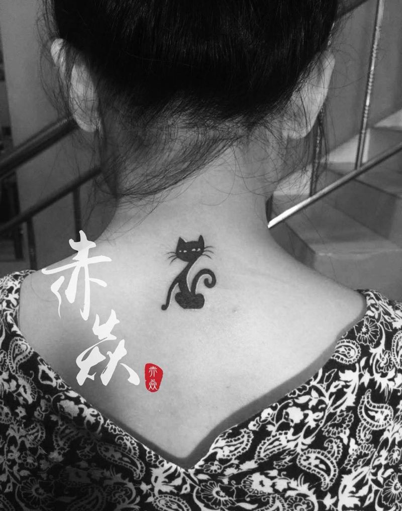 小猫咪纹身图片_