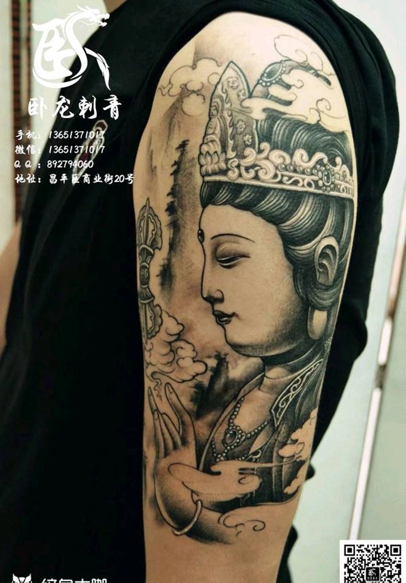 菩萨纹身纹身图片_菩萨纹身纹身图案