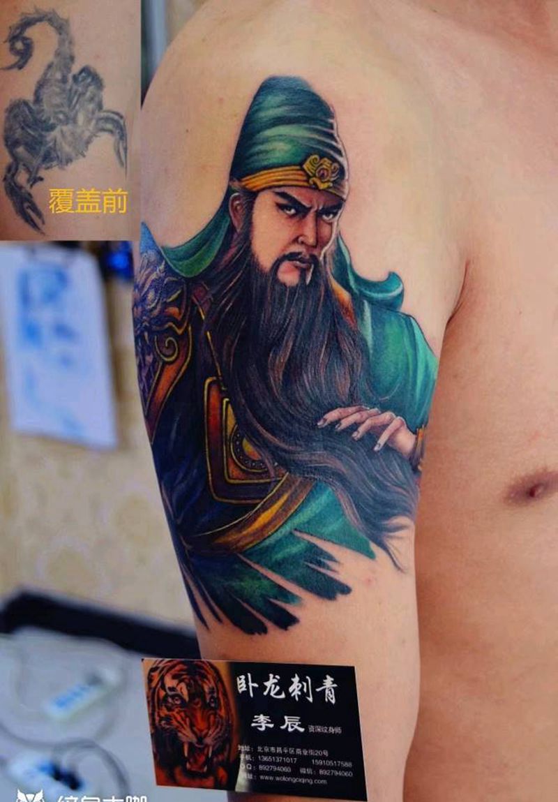 覆盖作品纹身图片_欧美写实纹身图案