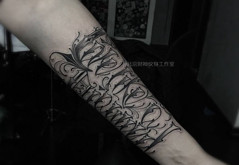 花体纹身图片_成品手稿手臂欧美原创纹身图案