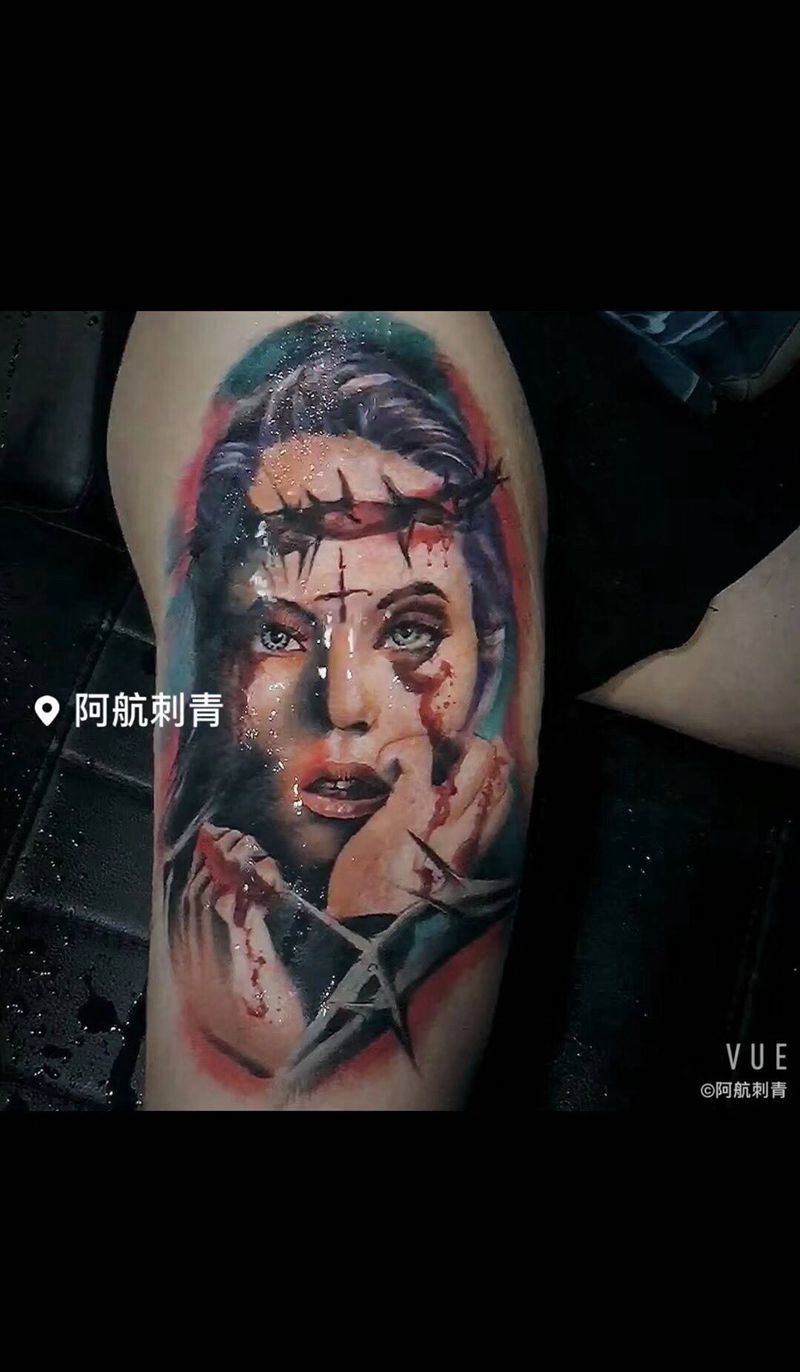 欧美大妞纹身图片_