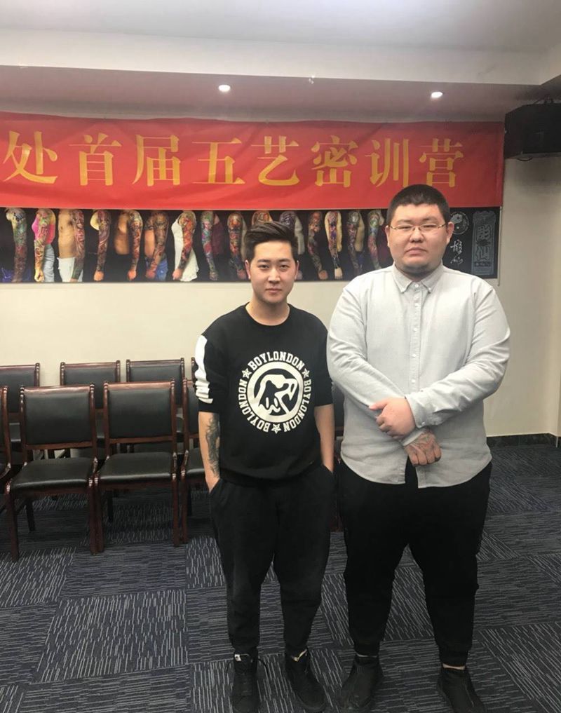 彫仙五艺密训特邀二位师傅纹身图片_成品纹身图案