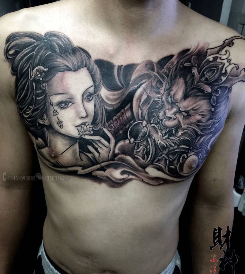 大话西游（财神版纹身图片_