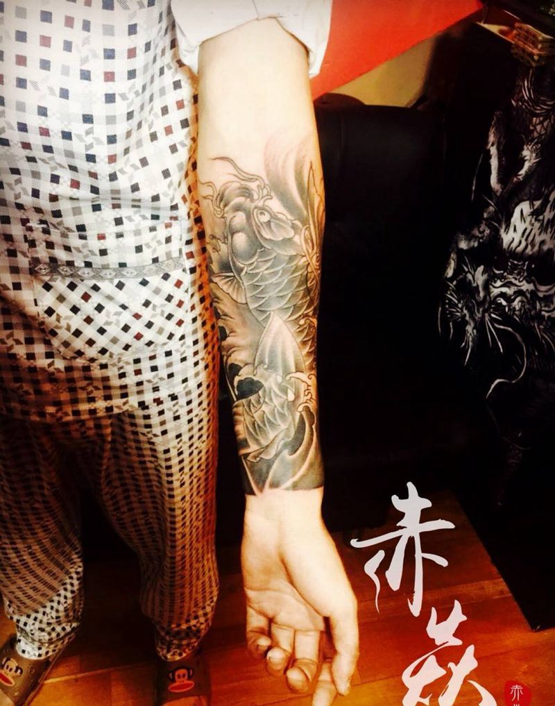 包小臂纹身图片_