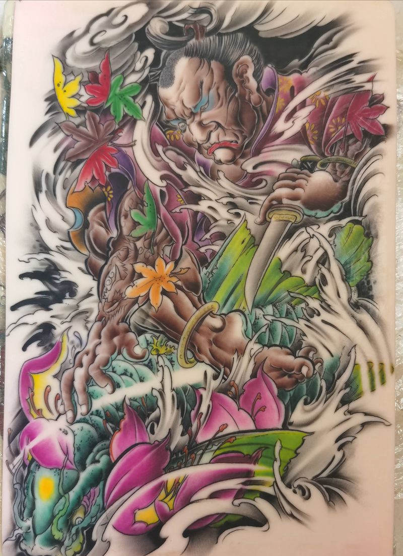 传统彩色纹身图片_新传统欧美写实纹身图案