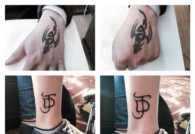 小图纹身图片_手部图腾纹身图案