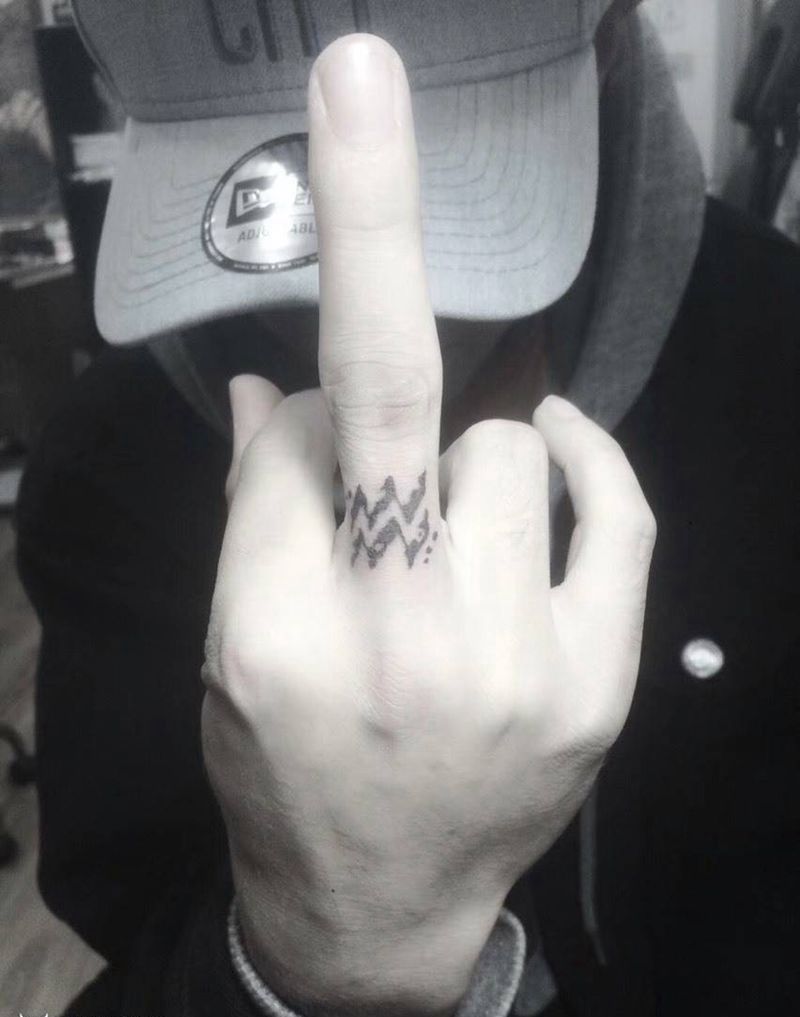 星座纹身图片_手部图腾星座纹身图案