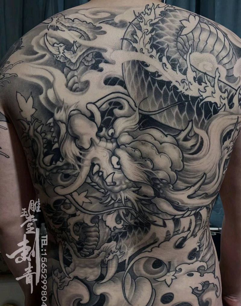 龙纹身图片_
