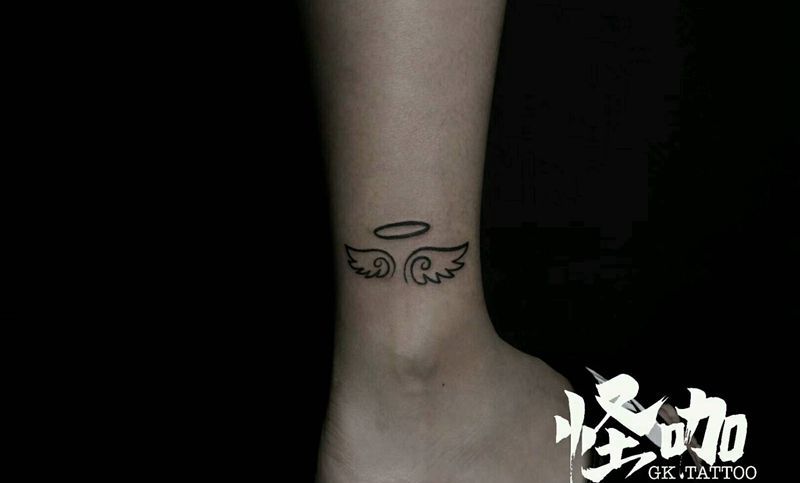 小图纹身图片_腿部清新原创成品纹身图案