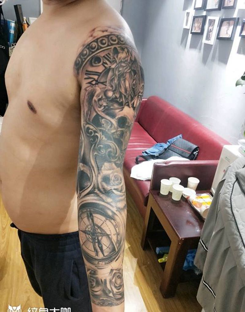 欧美花臂纹身图片_