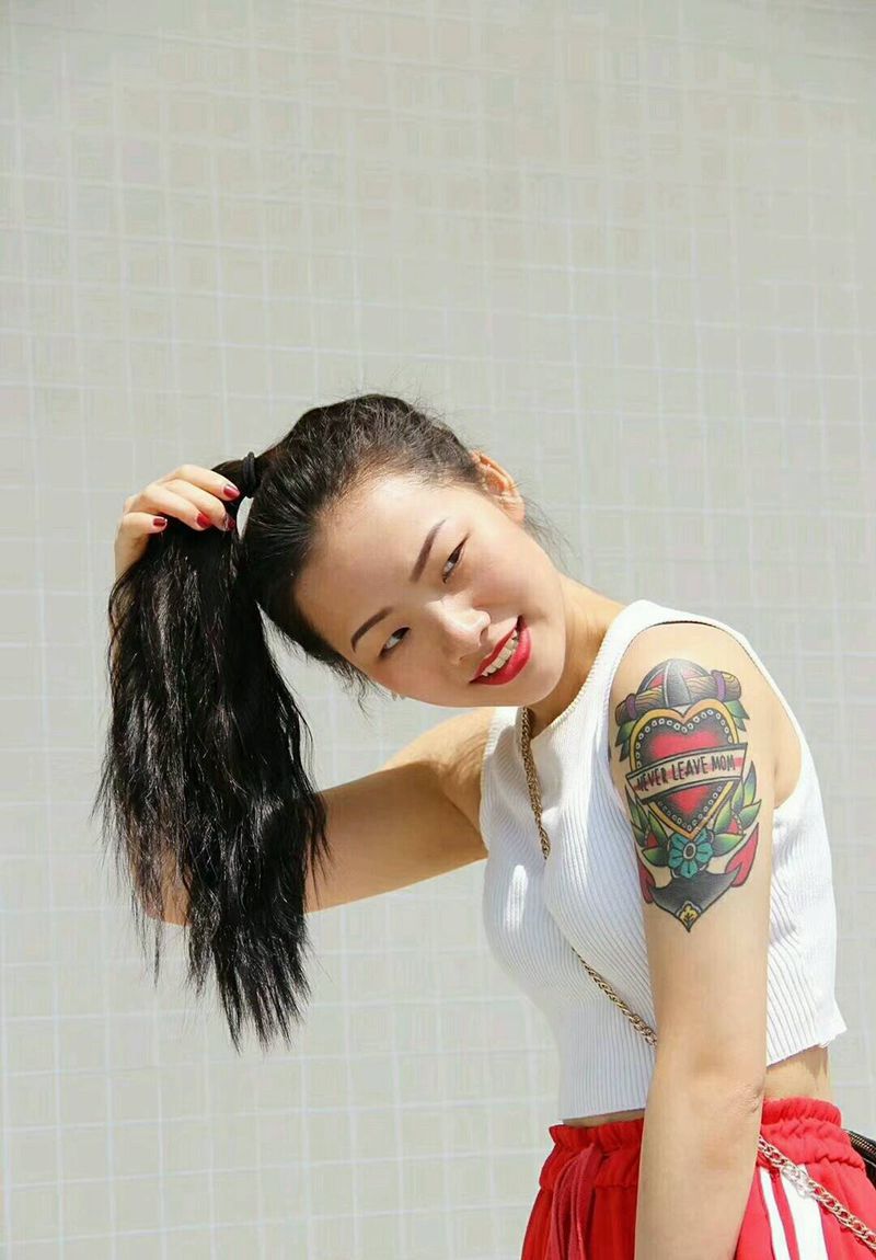 美美的买家秀纹身图片_手臂欧美植物静物原创成品纹身图案