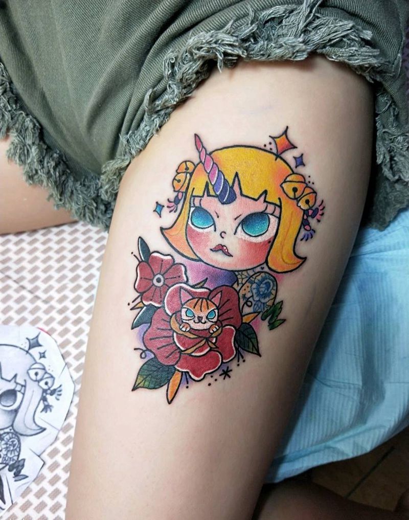 欧美纹身图片_New School纹身图案