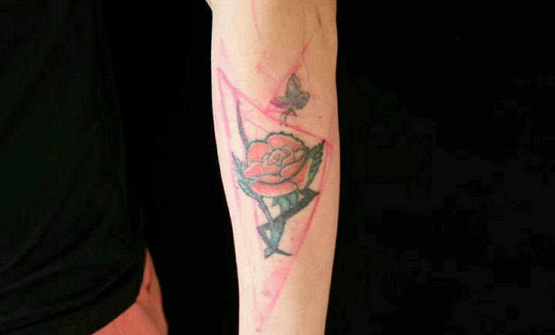 遮盖作品纹身图片_几何原创成品纹身图案