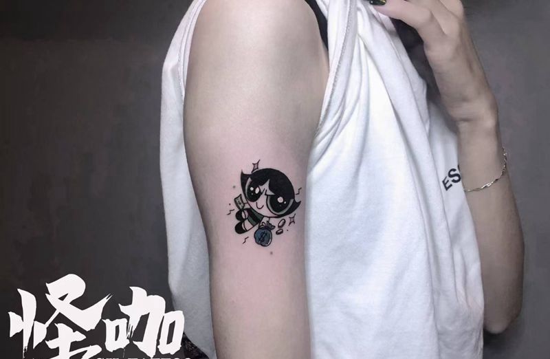 飞天小女警tattoo纹身图片_手臂纹身图案