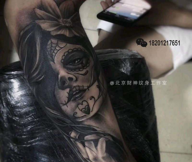 欧美写实纹身图片_手臂欧美写实纹身图案