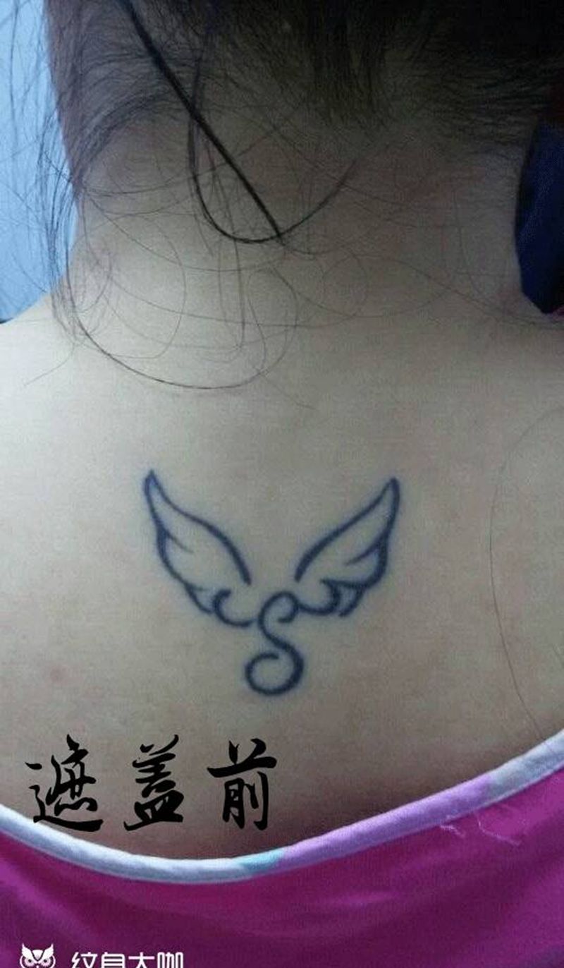 修改纹身纹身图片_颈部习俗动物成品纹身图案