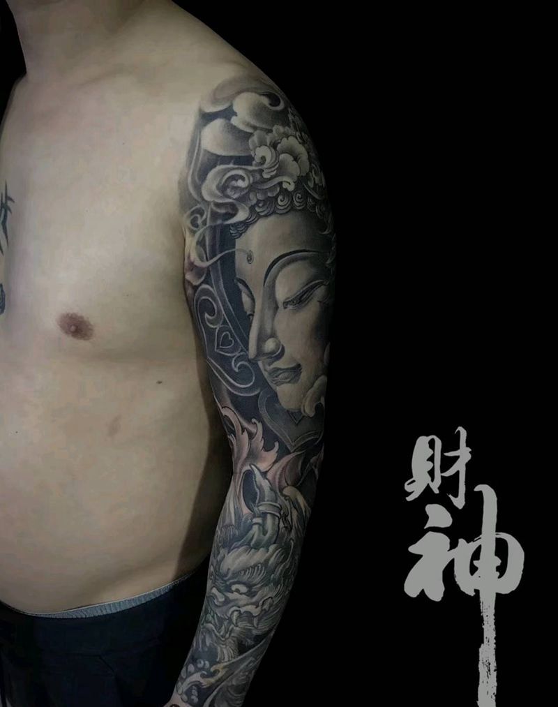 传统整臂纹身图片_手臂老传统新传统纹身图案