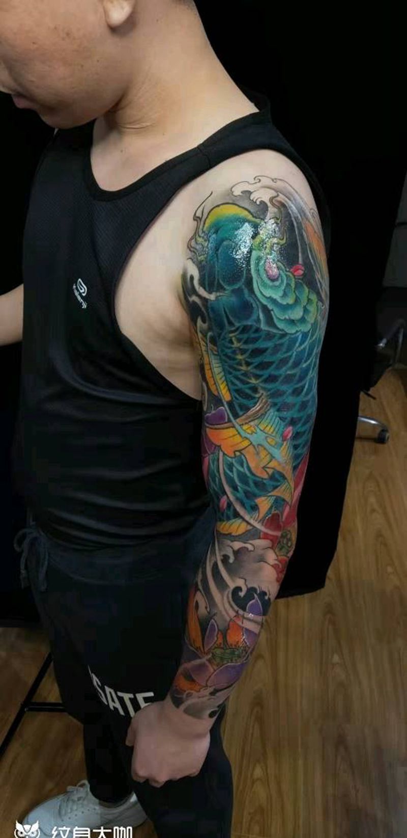 暴力遮盖纹身图片_手臂新传统纹身图案