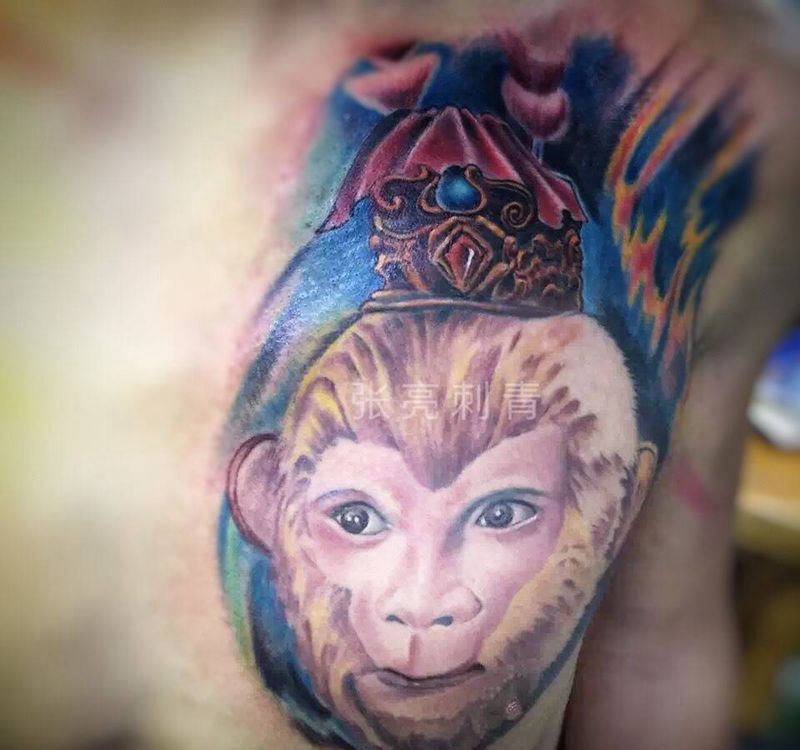 大圣纹身图片_